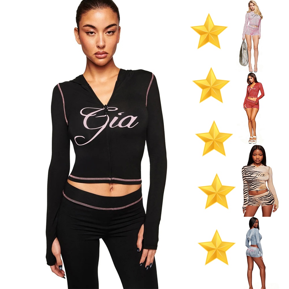 2peice women set i am gia Womens Tracksuit 2 Piece Set Designer iamgia set Suit For Women polka dot Pants Zip up Long Sleeve Autumn female fitness g