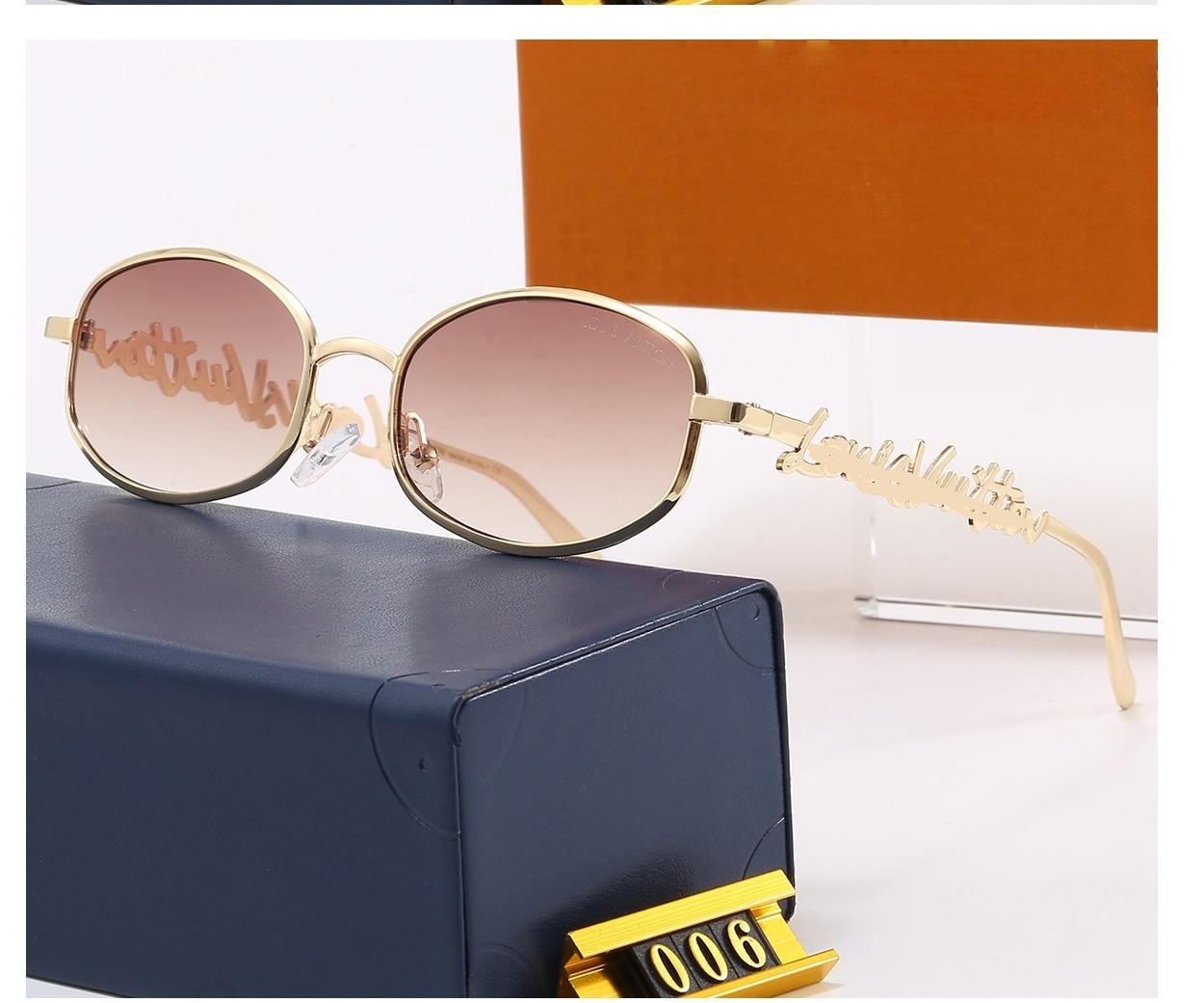 Script Metal Round Sunglasses luxury womens designer sunglasses Z3171U drive beach casual fashion sunshade eyeglasses high quality UV400 Protection