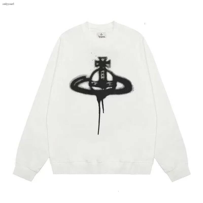 2026 10A weste New Fashion Designer Hoodie Classic Inkjet Saturn Round Neck Hoodie Sports Casual Top For Men And Women Couple Sweater Hoodies vivier