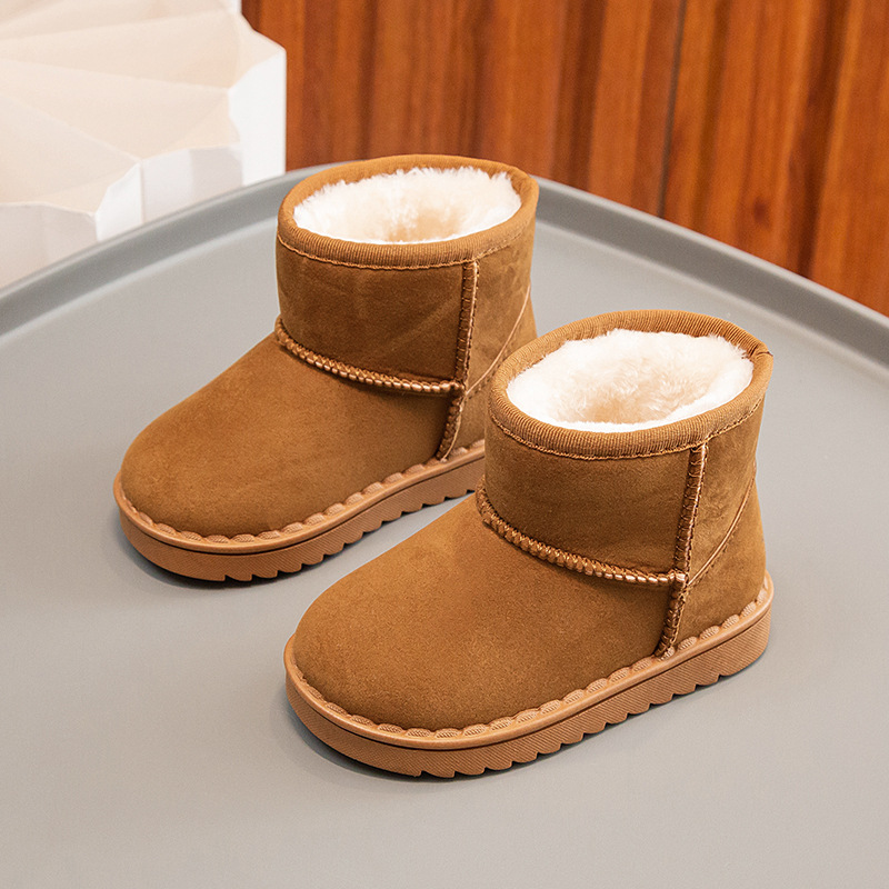 2026 Winter Hot Children's Designer Fashion Snow Boots Keep Warm Waterproof and Anti Slip Short Boots for Boys and Girls