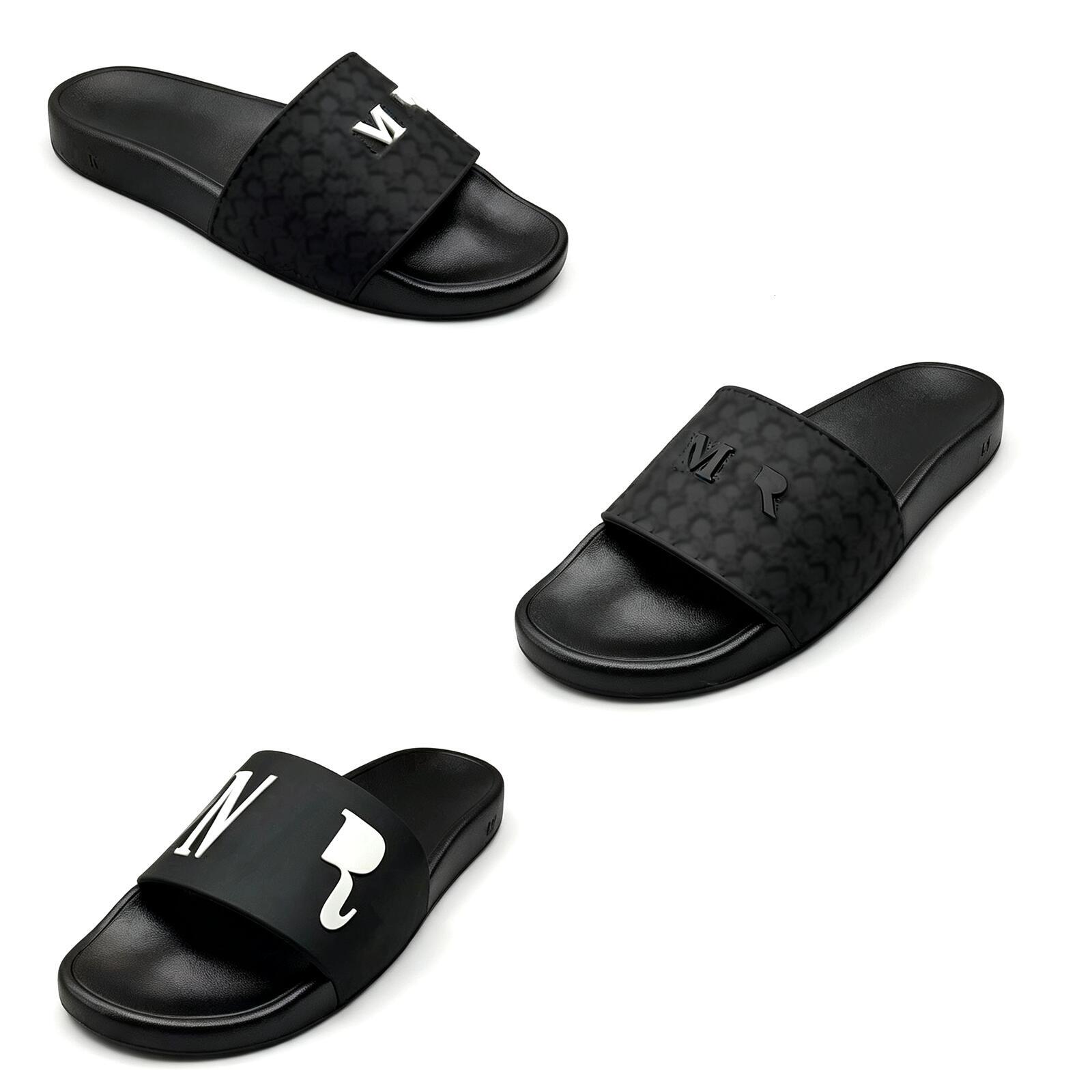 embossed Flat sandal Home shoes 2026 New casual amlrl slippers 10a Beach pool slide luxury Designer MA quad Soft sandale mens womens Rubber slider o