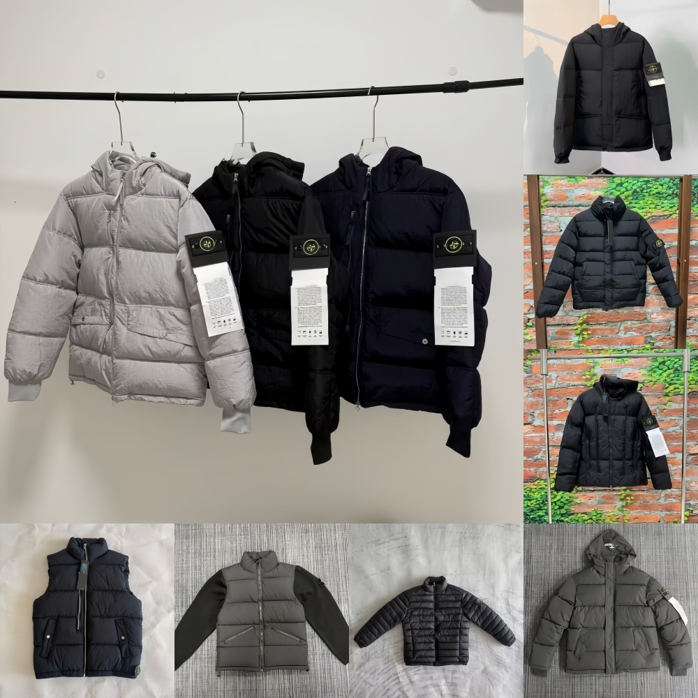 Italy stone winter warm mens coat puffer jacket designer women down puff Fashion doudoune homme couple Parka cardigan jackets brand windbreaker leis
