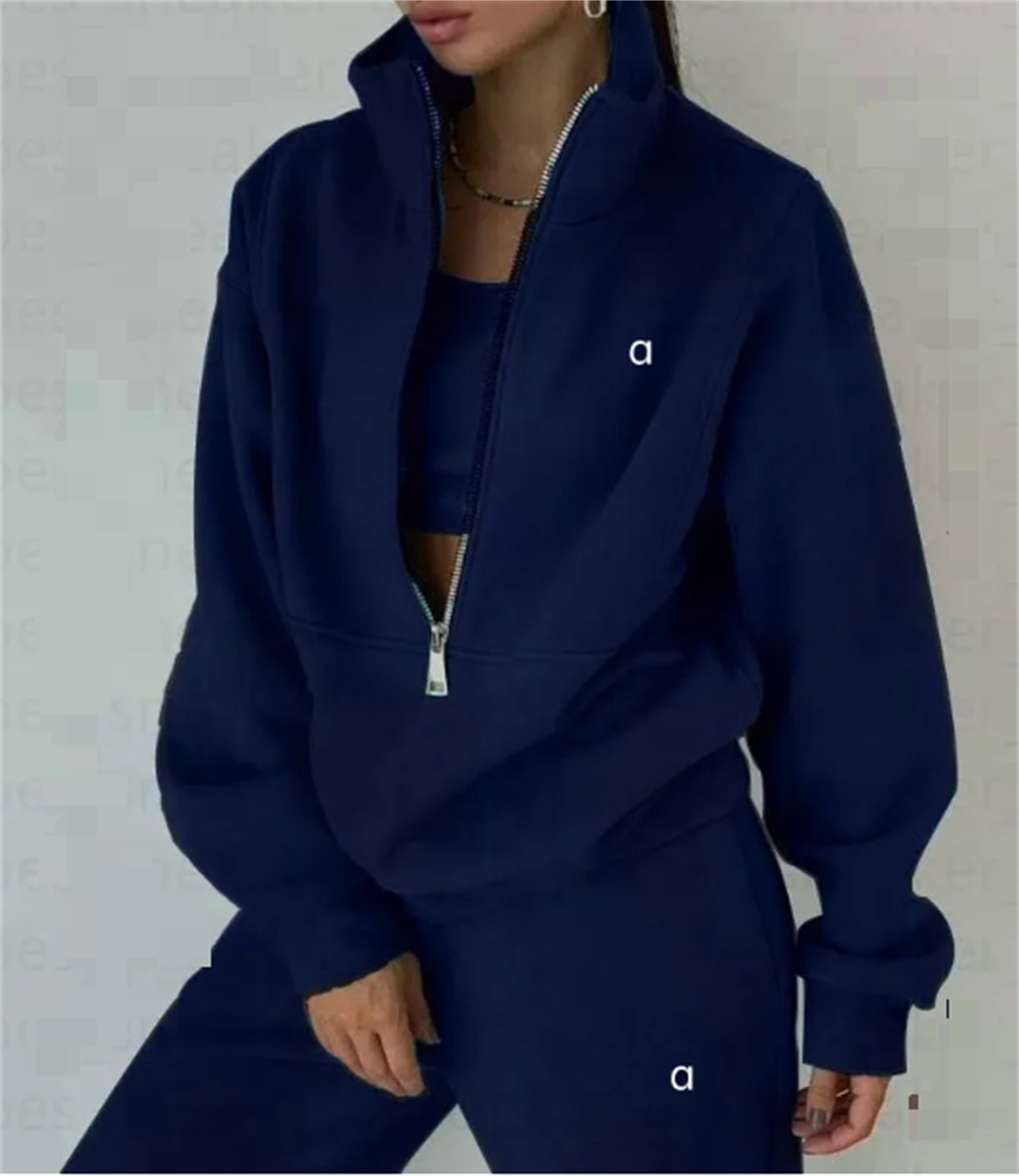 Brand Training Tracksuit Casual StandUp Collar Zipper Sweatshirt Pant Set Lounge Sport Suit Two Piece Autumn Winter Clothes Casual jacquard 2PCS Jog