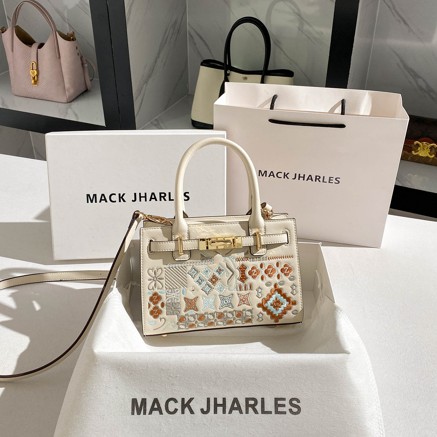 Embroidery Fashion Tote Chinese Style Retro Princess Bag Autumn Winter New High End Handbag