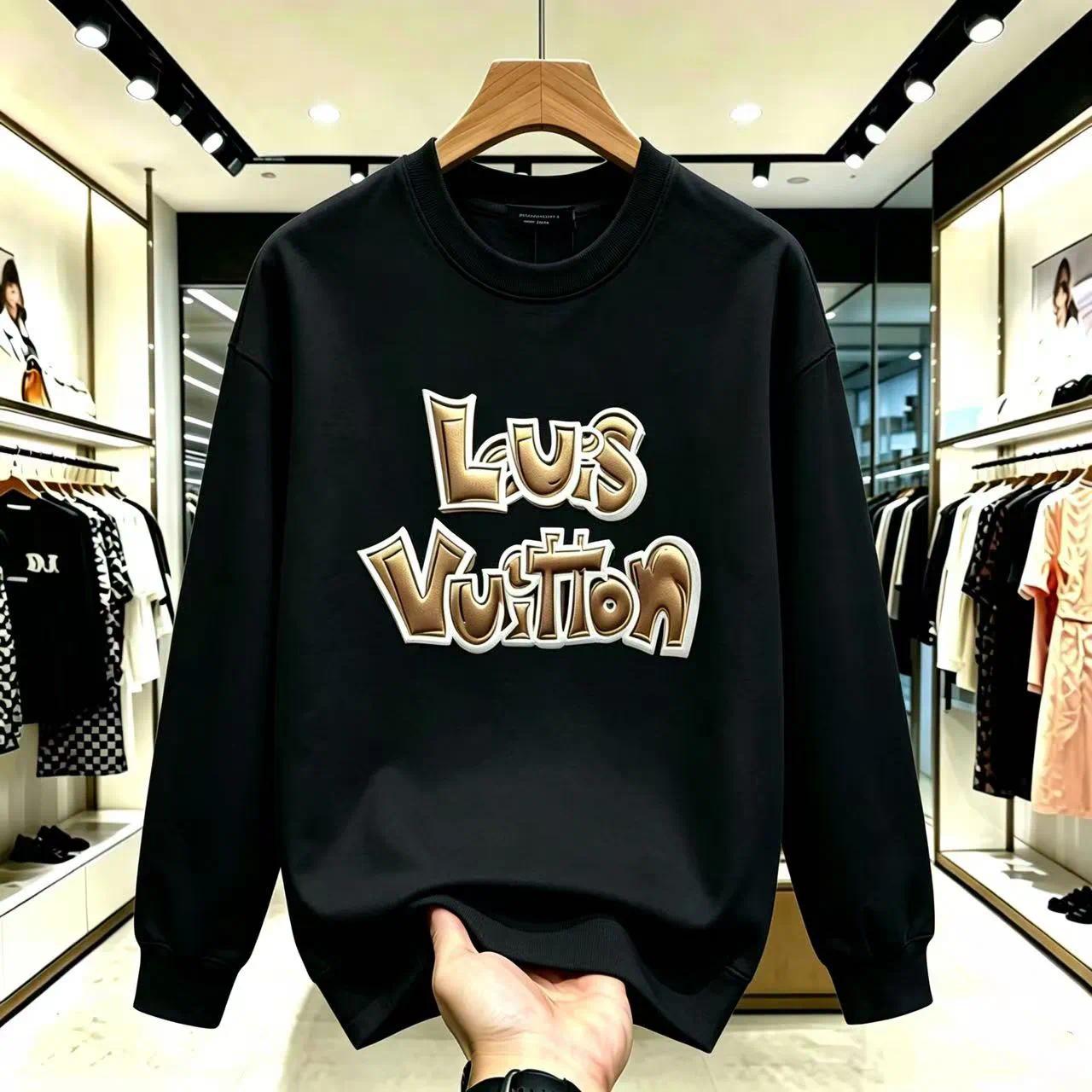 Autumn and winter new presbyopic letter Jacquard lazy relaxed round neck sweater for men and women with the same sweater S-4XL