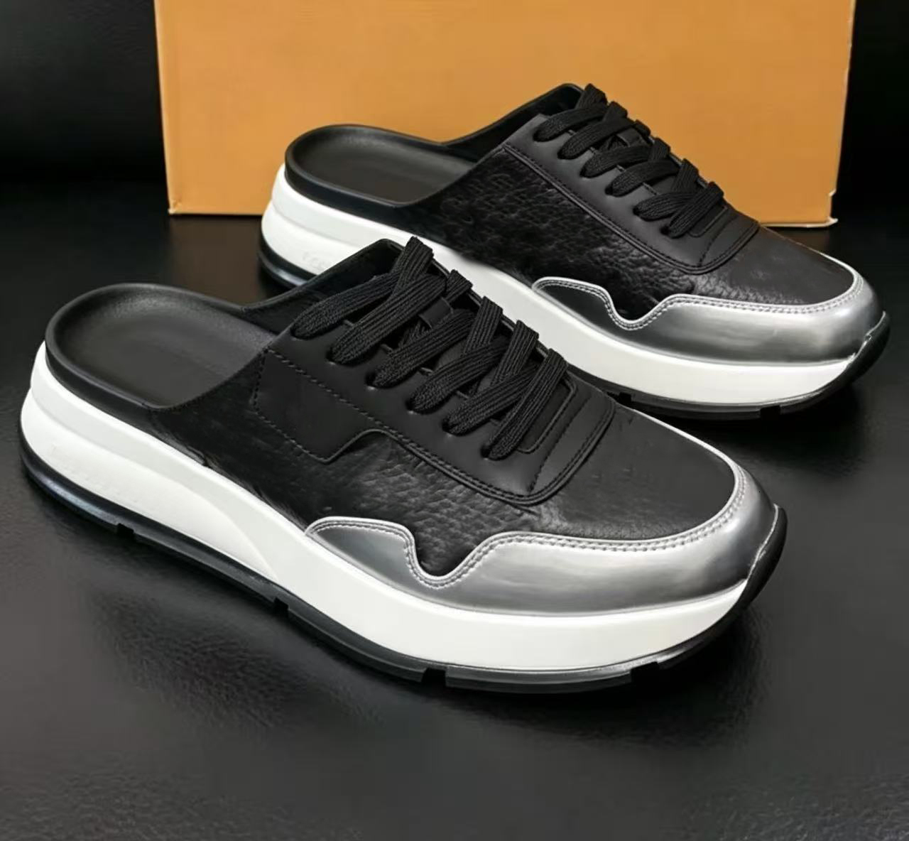 Designer Winter Leather men's Women's shoes classic fashionable casual A2