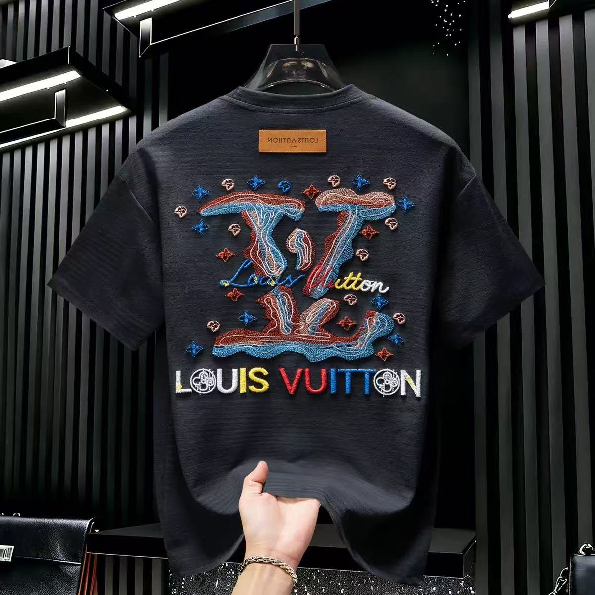 Mens T-Shirts Designer T-shirt Casual Mens Womens T-shirt Letters 3D Stereoscopic printed short sleeve best-selling lux men's clothing Asian si