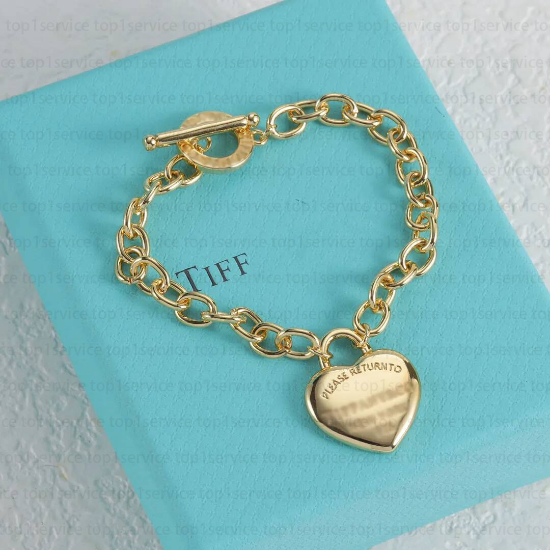 Tiffy And Co Charm Bracelet Luxury Jewelry Womens Jewlery Designer For Women Bangle Tiffer Bracelet Designer Bracelet For Women Bracelet Fashion Jew