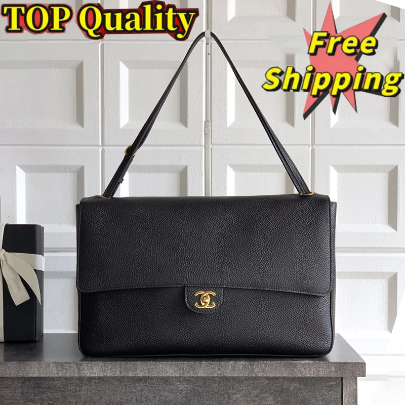 CF Maxi Designer bag 26S Bag Wandering New Designer Genuine Leather Women's Shoulder Bag Classic Popular Bag Pattern Black Gold Luxury perfu