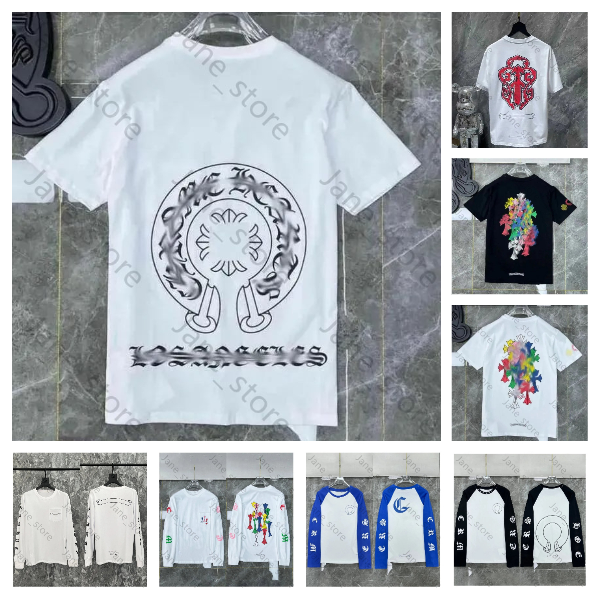 10A Designer High Quality T shirt Tshirt Sweatshirts Hoodie chorme loose sleeves hoodie Cardigan short long sleeve longsleeve Men women sweaters CHR