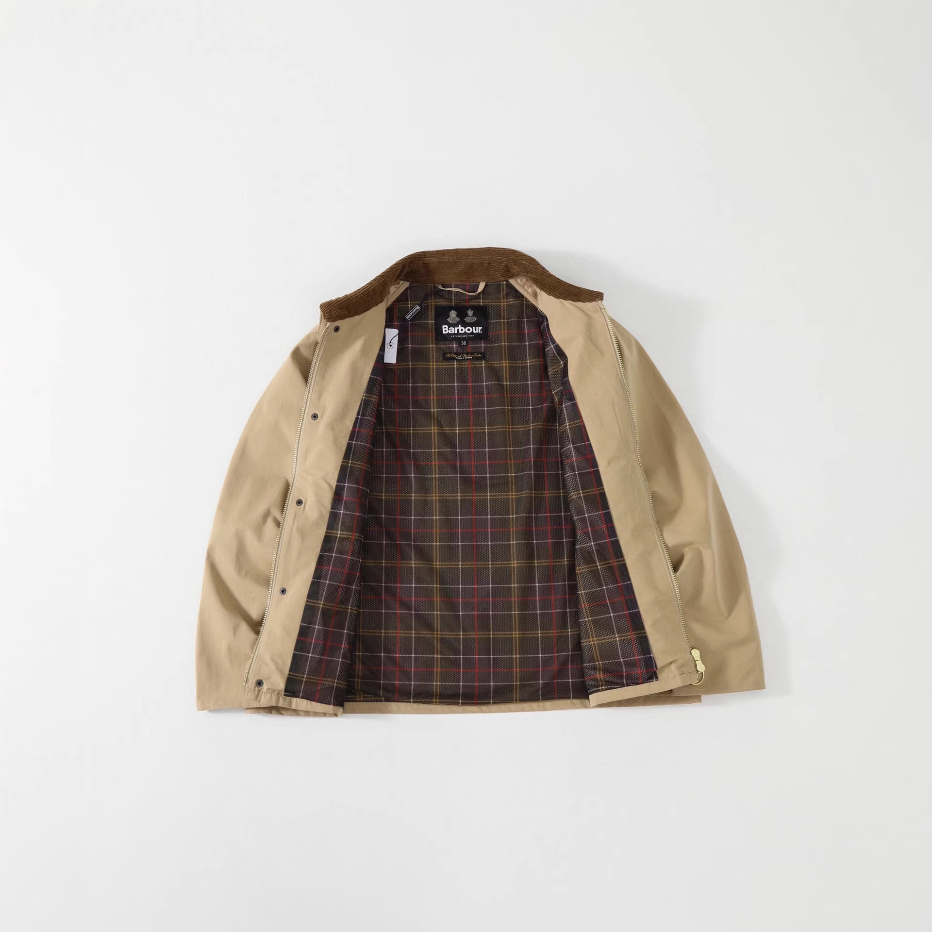 Barbour jas Uitstekende luxe Vintage Euro Amerikaanse maat Lente Herfst Batik Dye Barb Losse ritssluiting Outdoor jachtjas voor heren tops