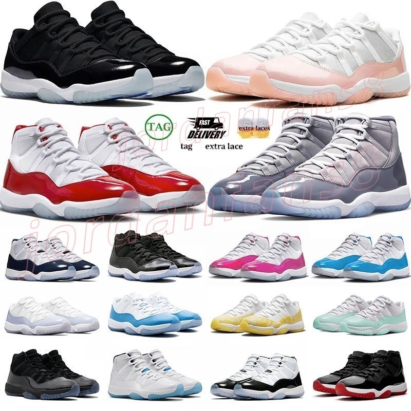 Femmes Hommes 11S Chaussures de basket-ball Designer Chaussures de sport Gamma Blue University Blue University Rouge Jaune Peau de serpent Fitnes
