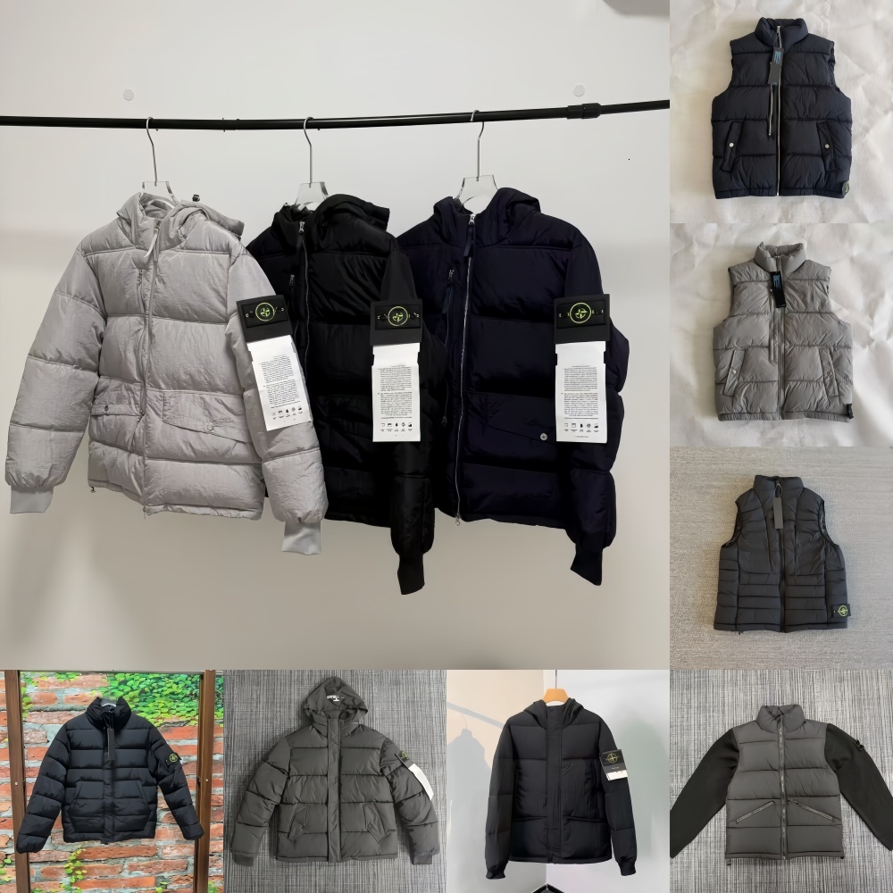Italy stone winter warm mens coat puffer jacket designer women down puff Fashion doudoune homme couple Parka cardigan jackets brand windbreaker leis