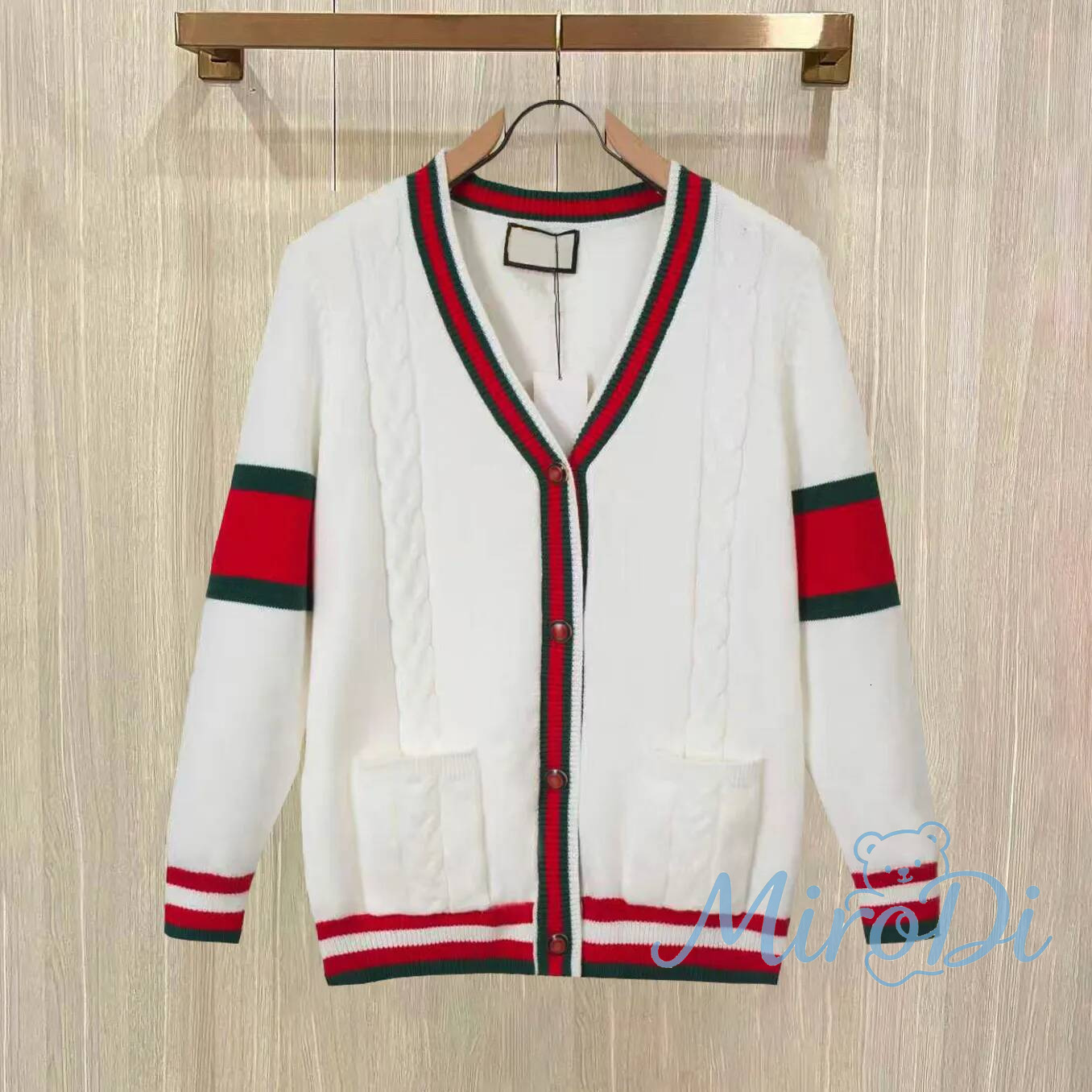 gg hoodie designer men high quality color blocked single breasted autumn classic fashion casual mens cardigan knitted sweater coat 562
