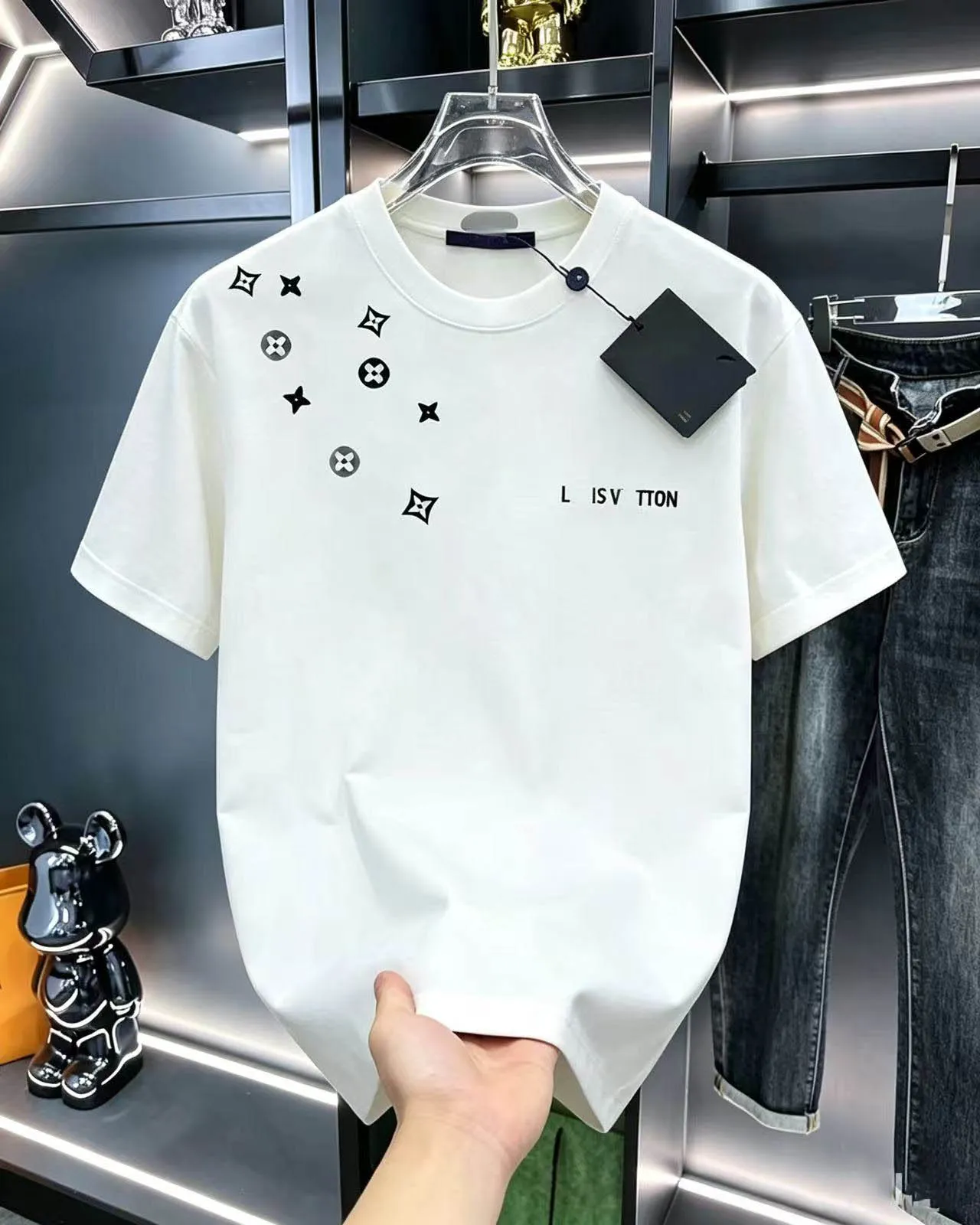 Shirts Designer Casual Mens Womens T shirt Letters 3D Stereoscopic printed short sleeve best selling luxury men's hip clothing Asian size S 5XL