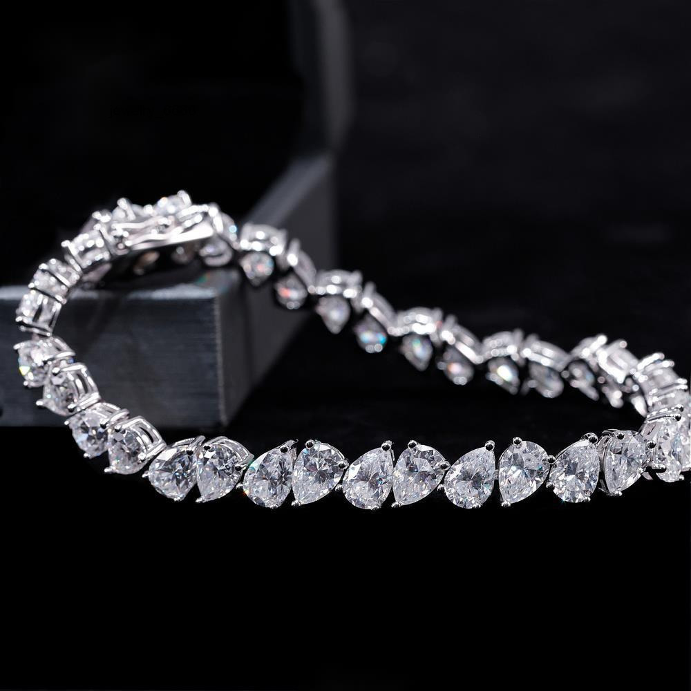 Fashion Diamond 925 Sterling Silver 10mm VVS Moissanite Cuban Link Bangle Luxury with GRA Certificate