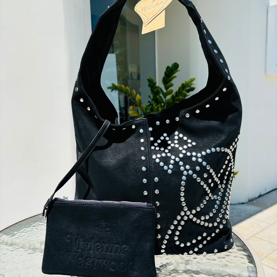 Designer Vivienes Viviannens Bag Viviennelys Westlys Woodlys 2026 Summer New Rivet Planet Shoulder Matte Large Capacity Fashion Tote Suede Underarm