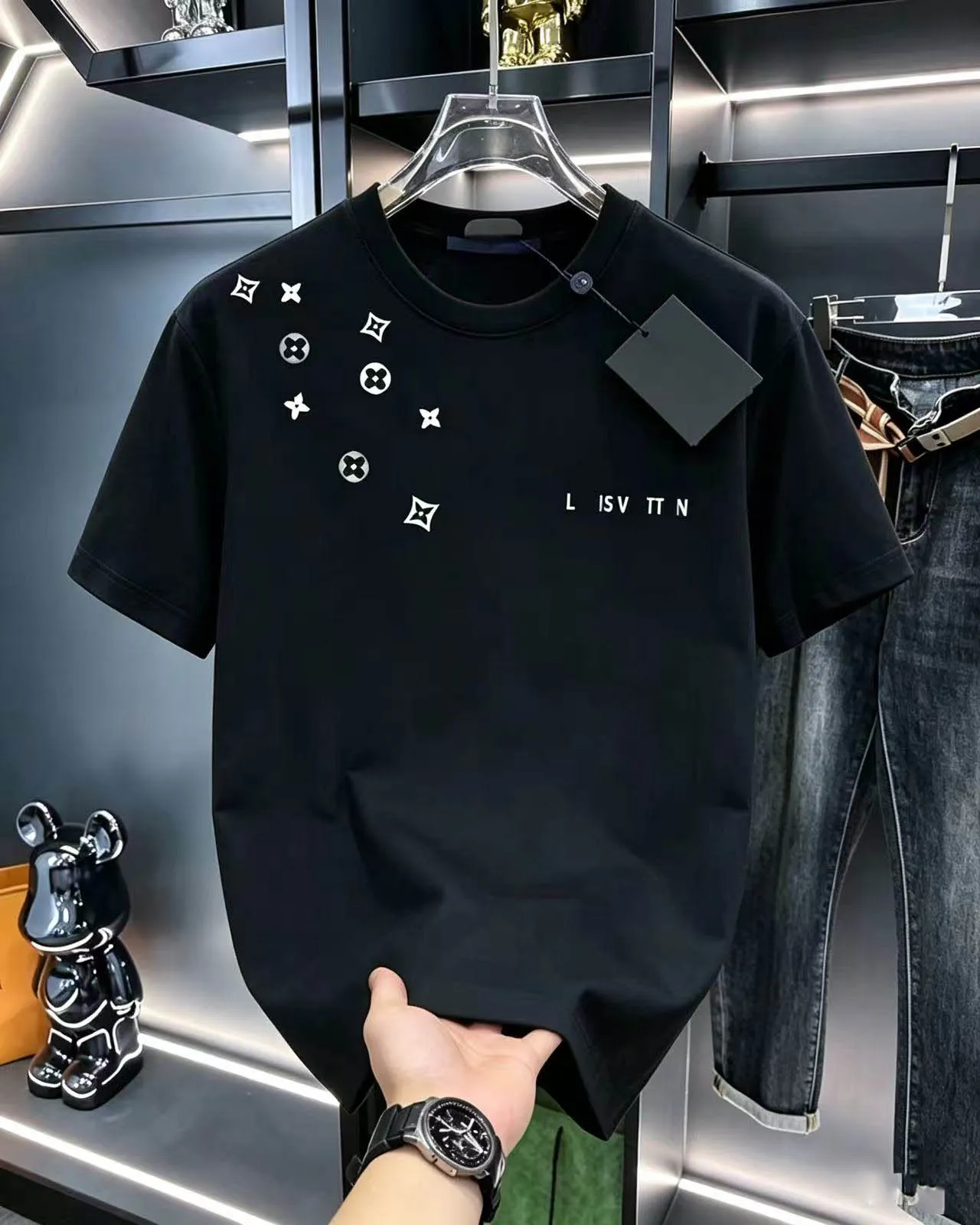 Shirts Designer Casual Mens Womens T shirt Letters 3D Stereoscopic printed short sleeve best selling luxury men's hip clothing Asian size SS 5X