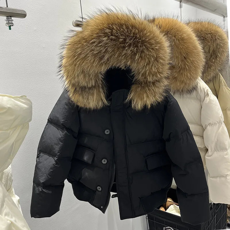 -30 een Girl Boy Jacket Winter Long Solid Color Waterproof Thick Warm Hooded Parkas For 5-14Y Kids Fur Collar Cotton Coats260821
