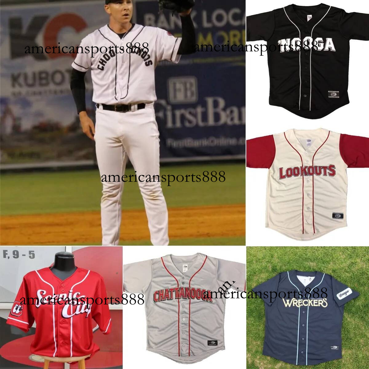 Chattanooga Lookouts Baseball Jerseys Custom XS 6XL Men Youth Women Name Any Number Stitched Shirts 56