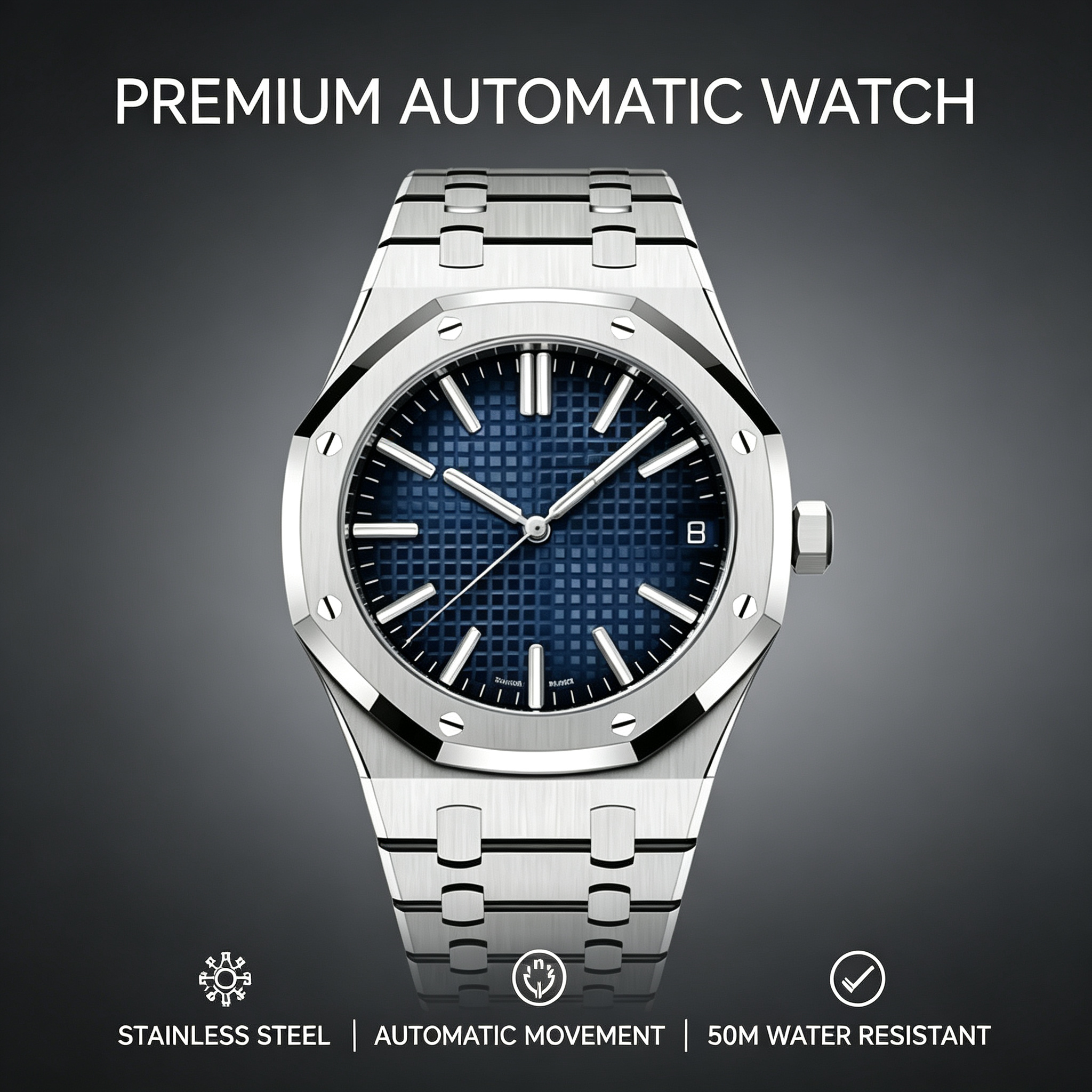 watch watches watches men high-end luxury high-quality Wall Clocks Super Silent Luxury Tonneau Dial TileMetal Modern Designer Business Casual Pre