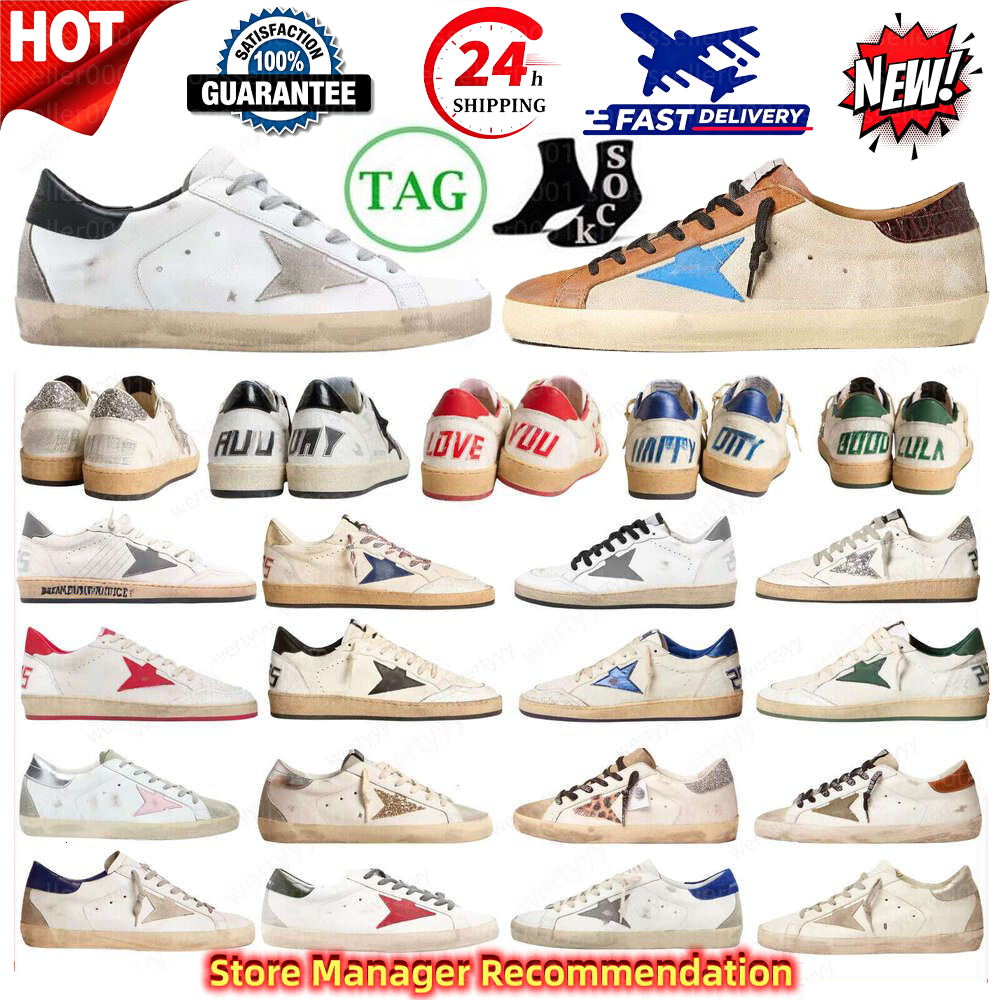 brand shoes Men Women sneakers Ball star Super-star Classics dirty shoes Italy designer shoes real leather with box size 35-47