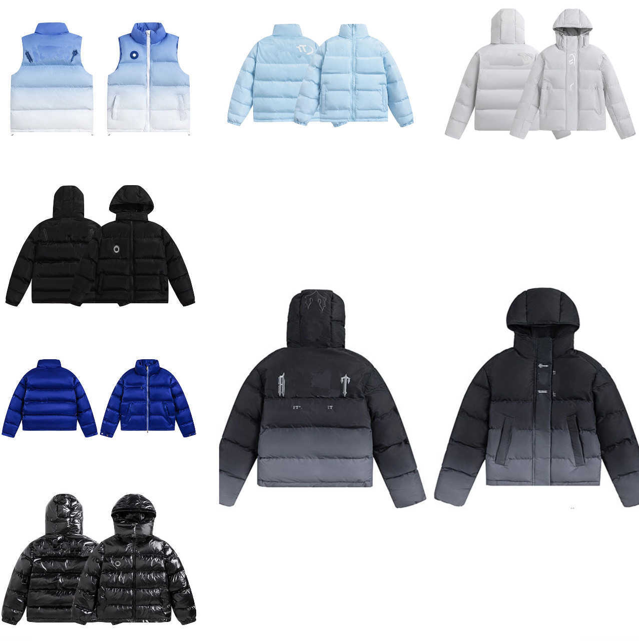 Trapstarlyness Jacket Mens Designer Down Parkas New Embroidered Letter Trap Staritys Puffer Jacket Stand Up Collar Trapped Hoodie Trendy Explosive C