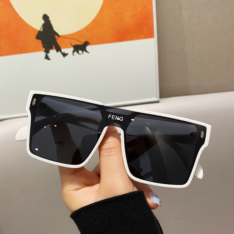 Casual Sporty Style One-Piece Large-Frame Men, Super Stylish And Unique, Trendy Sunglasses For Women, UV Protection