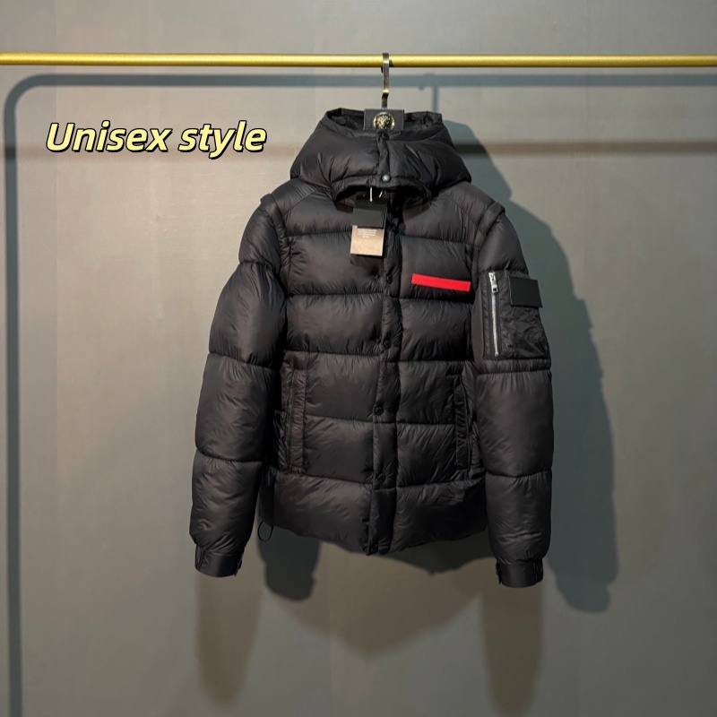 Luxury PraJacket Down Parka Mid-length puffer Windproof Water-Resistant Mens Fur Hood Insulated High Quality Winter Coat Outdoor Ski Hiking Cold Wea
