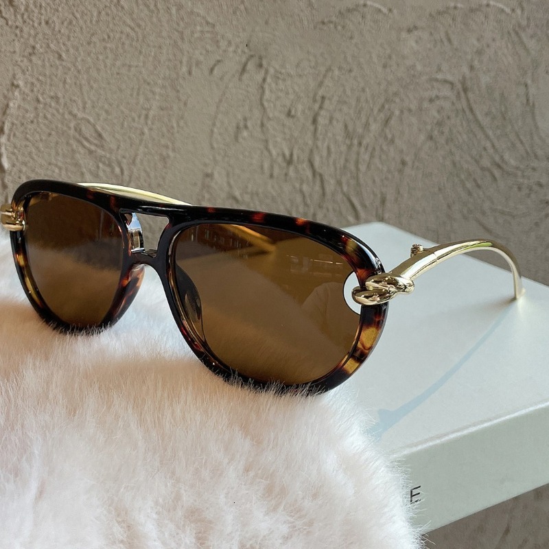 Sunglasses Fashion Oversized Pilot Sunglasses Women Luxury Brand Designer Sun Glasses Trendy Outdoor Driving Eyeglasses Visionice