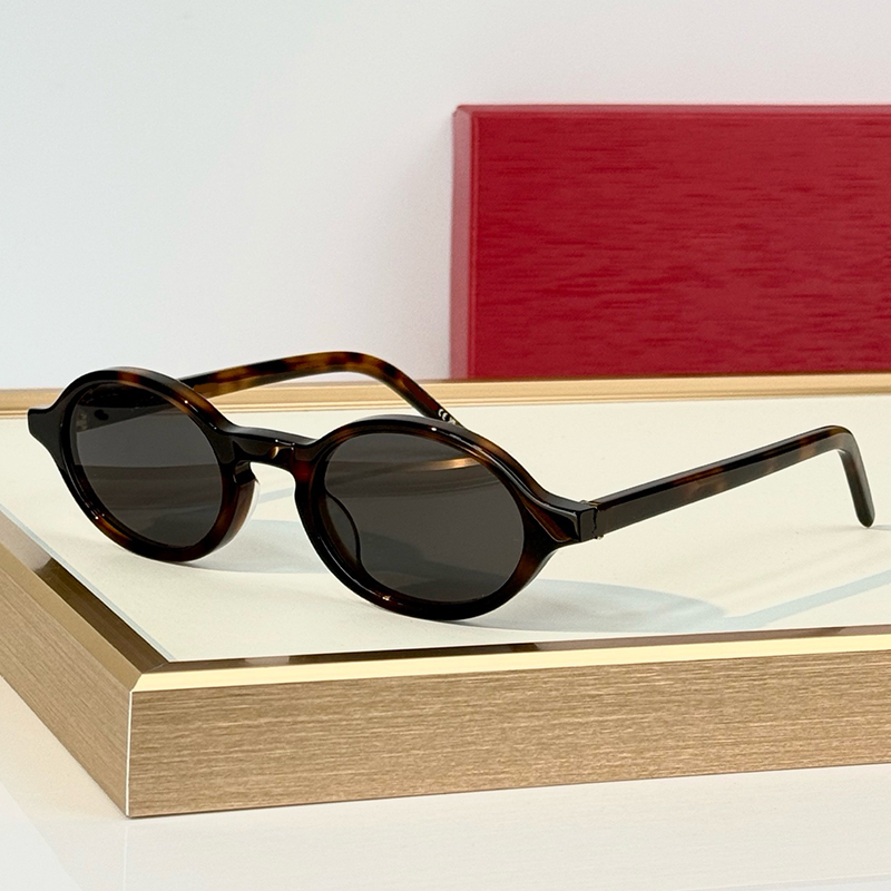 Classic Fashion SL M161 Sunglasses For Women Oval Acetate Frame Designer sunglasses Men Luxury Eyewear Lady glasses Outdoor Goggles UV400 With Box