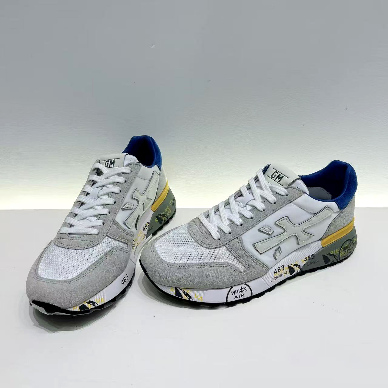 Premiata golf tennis shoe run men Fashion High quality low sneaker Suede trainer shoes luxury dress basketball New Lace up casual Outdoor Designer w