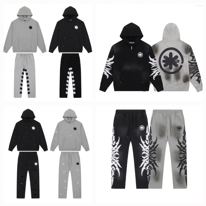 Men's Tracksuits LOSTSHDWS 2026 Fashion Los Angeles European American High Street Retro Streetwear For Mens Womens Sports Classic Casual LOSTSH