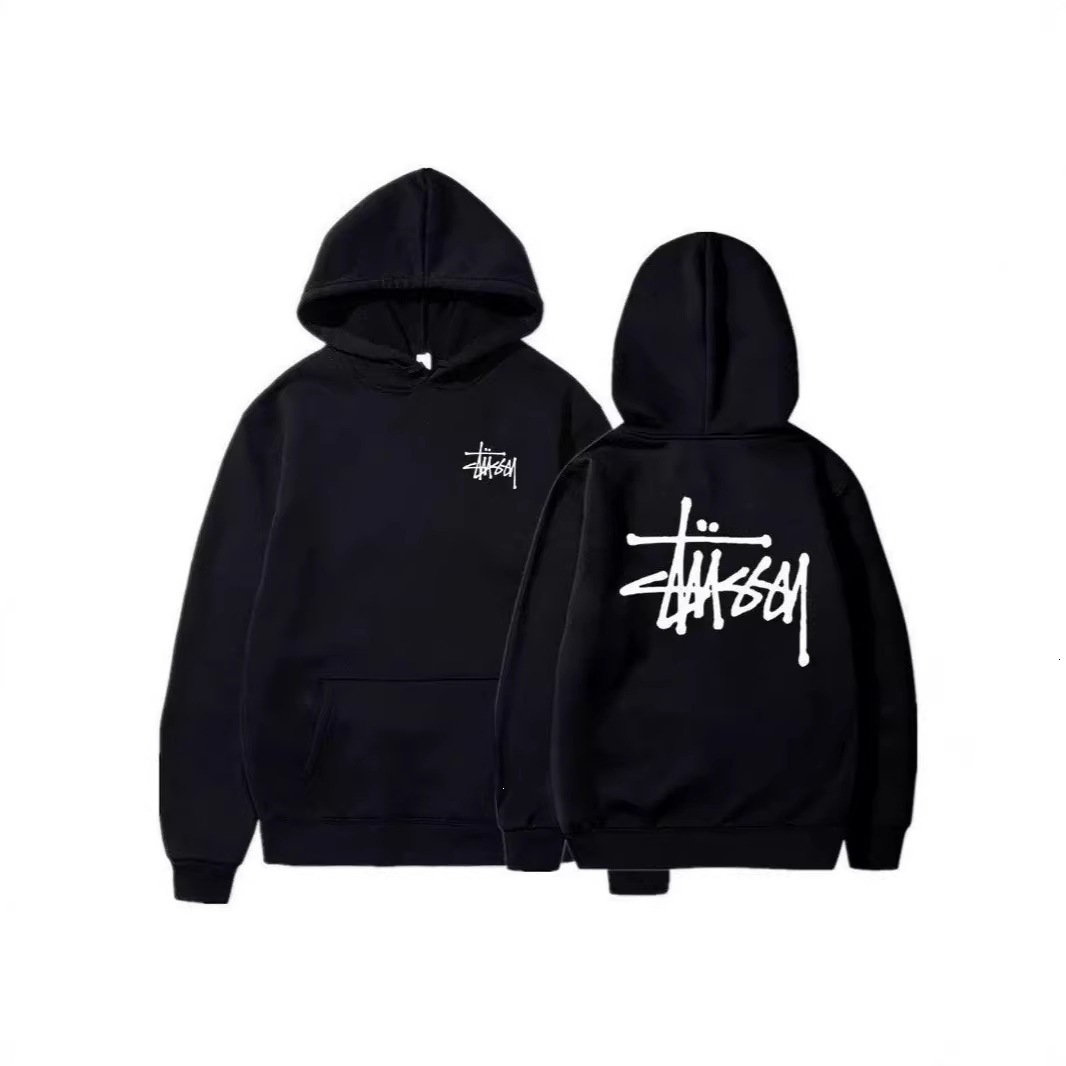 Cross-border autumn and winter hooded sweatshirt, loose casual sportswear for both men and women, letter print trendy brand classic fleece jacket
