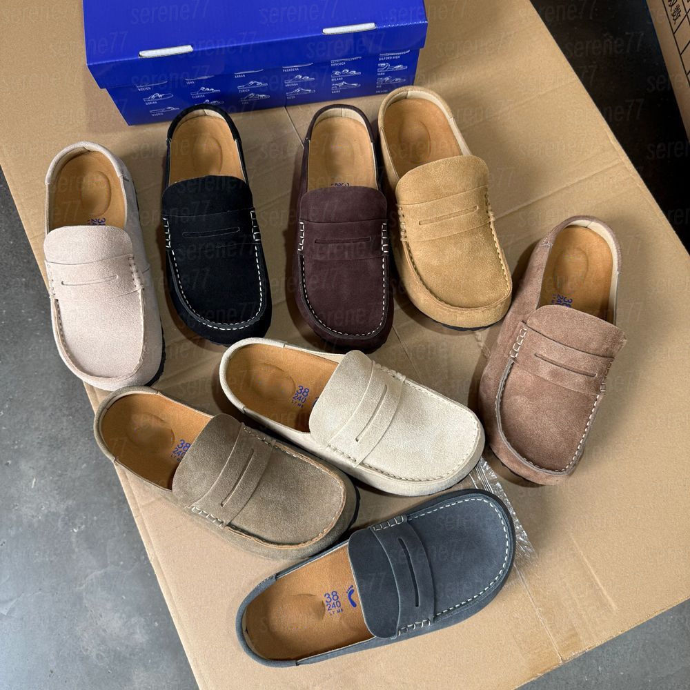Designer Naples Slippers Wrapped Clogs loafers Sandals Clog Cork Flat High Quality Fashion Winter Summer Shoes Leather Slide Beach Women Men Size 35