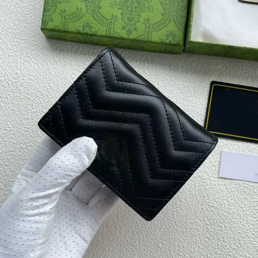 2026 10A Top quality Fashion designer wallets luxury Men women short purses Double G embossed flower letters credit card holders ladies plaid money