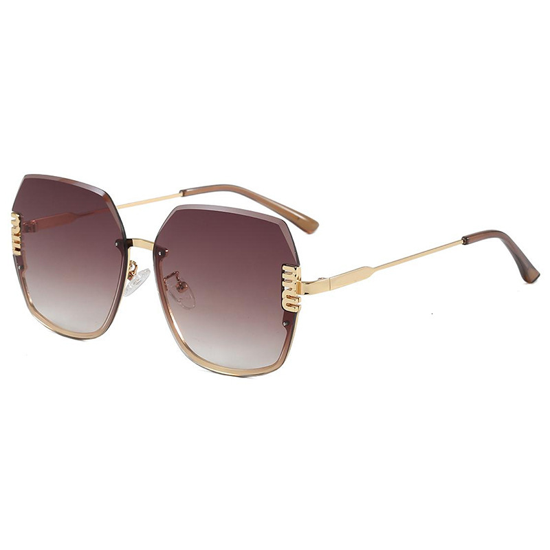Designer Luxury Brand&# 039 Sunglasses New Half-frame High-definition Premium For Outdoor Driving Stylish And Trendy UV Protection Sunglasses