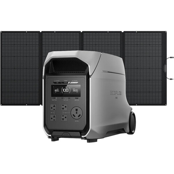 ECOFLOW Delta 3 Ultra Portable Power Station, 3072Wh LiFePO4 Battery, 3600W (Surge 7200W) Output Home Power, Solar Generator for Home Use, Camping