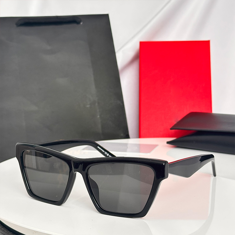 Womens Luxury Designer sunglasses SL M103 Sunglasses Men Acetate Frame Rectangle Cat Eye Eyewear High Quality Lady Glasses UV400 With Box