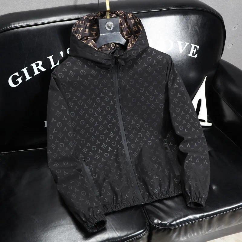 Geavanceerd licht luxe dubbelzijdig modieus jasje voor heren lente en herfst nieuwe stijl casual winddicht jack met capuchon hete verkoop gratis ver