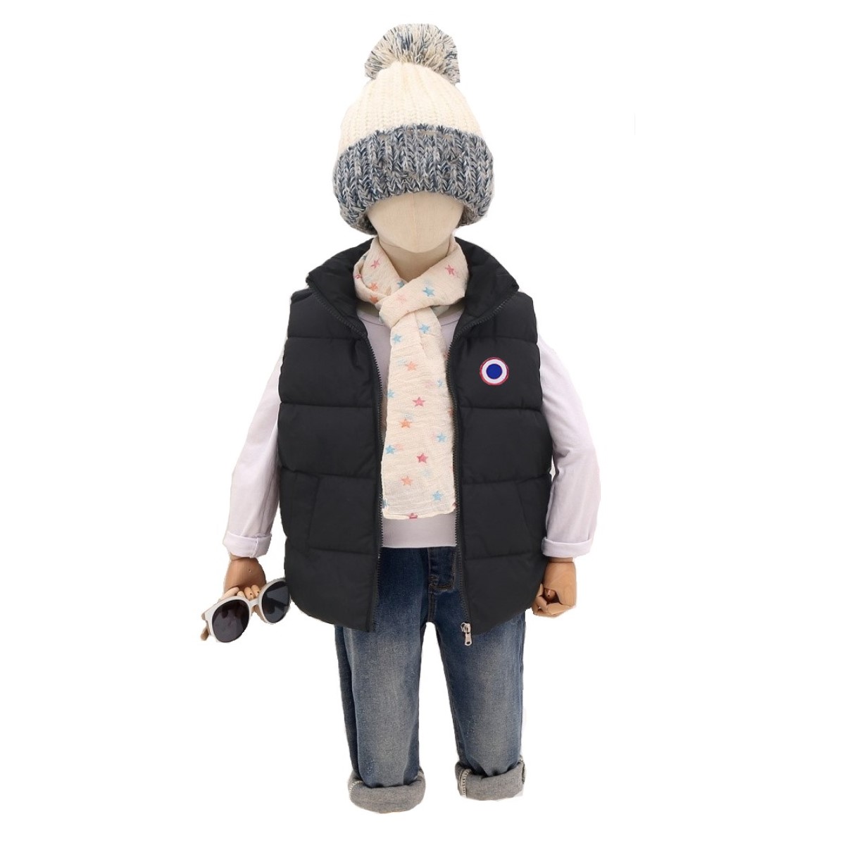Canada Kids Down Waistcoat Baby Vest Boys Girls Jacket Thickened Warm Sleeveless Coat Doudoune Enfant