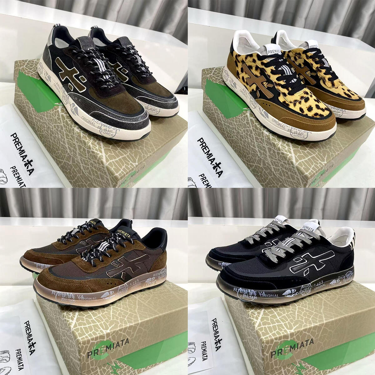 1 1 Designer basketball Outdoor Breathable run trainer 2026 New Men's Premiata casual shoes Suede luxurys tennis Soft Lace up golf gym Sneakers