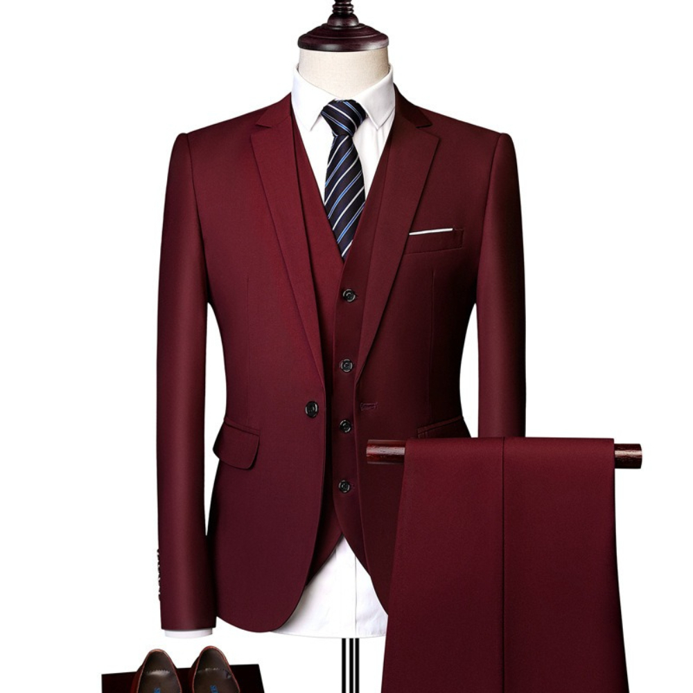(473) Men's 3-Piece Slim-Fit Formal Suit