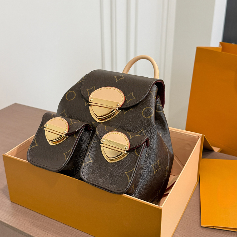 Sac à dos de créateur pour femmes, mode de luxe, vieille fleur, sac à dos pour hommes, voyage, loisirs, école, exquis, simple, polyvalent, lettre