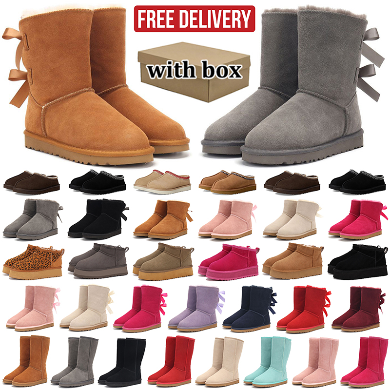 free shipping designer women slippers tasman tazz stylish slipper winter fur slides d h gate australia classic Boots Cozy Sheepskin Platform Clog Sh
