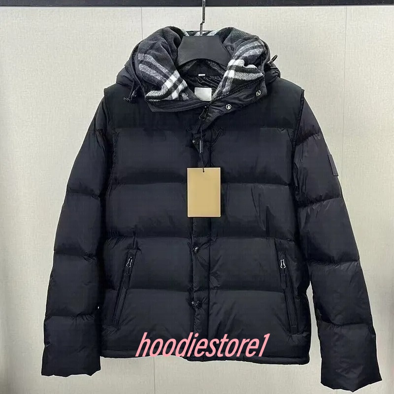 Mens Jacket Hooded Coat Designer Men Puffer Jacket Down Parkas Waterproof Tech Veste Winter Jacket Men For Male Women Letter Black 12A