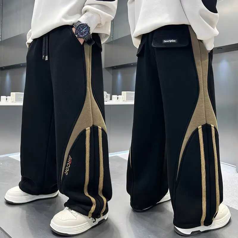 Boys 2025 Kids Cargo Clothes Pants Spring Autumn Big Kids Sport Straight Loose Pants Teenage Streetwear Trousers Joggers Pants C260825