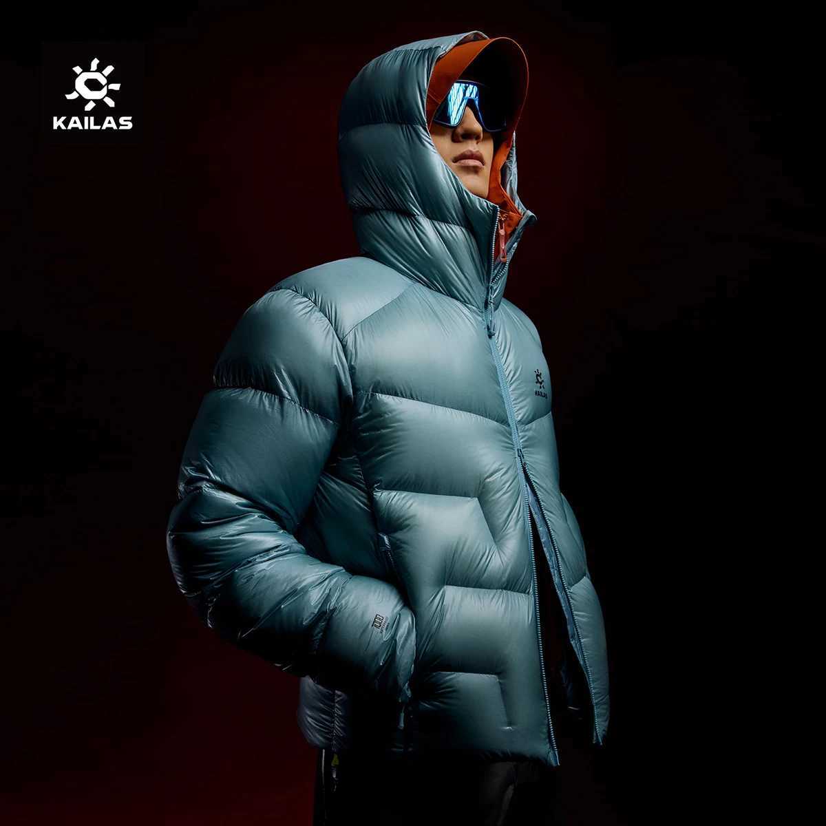 KAILAS Down Jacket 1000Fp Water Repellent Convenient Storage And Lightweight Winter Down Jacket Suitable For Outdoor Sports With Simple And Versatil