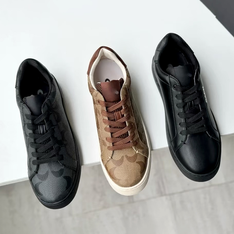 10A Women's Luxury Designer Vintage Monogram Canvas Sneakers Low Top Lace Up Skate Board Shoes Brown Leather Trim Street Daily Travel Walking C