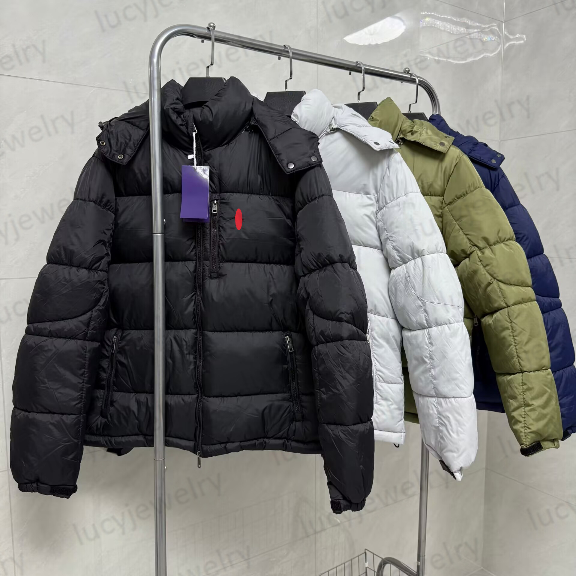 Down Jacket Designer Polos Puffer Jacket for Men Embroidery Letters Down Coats Thickening autumn awinter keep warm Outdoor Hooded Waterproof Jack